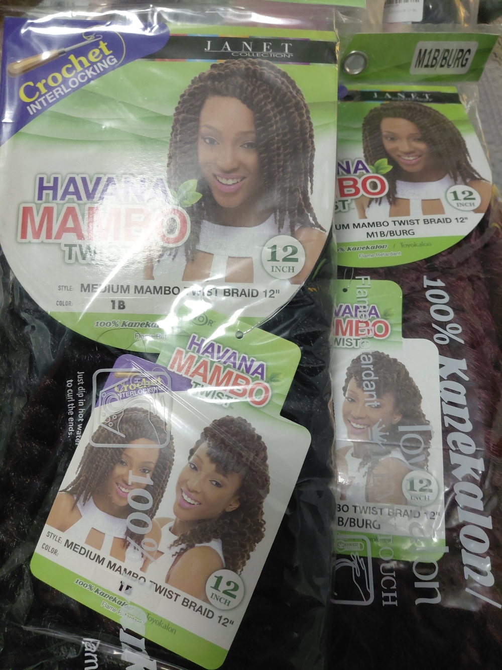 Havana Mambo Twist Braid 12" - 1B (Natural Black)